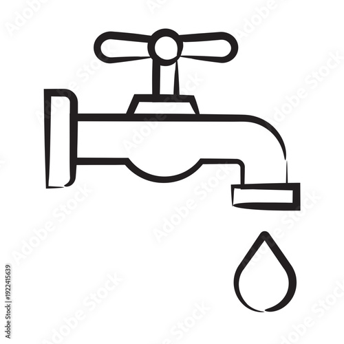 Water tap dripping