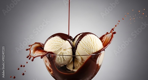 Indulge in the richness of chocolate and vanilla ice cream together in a delicious dessert