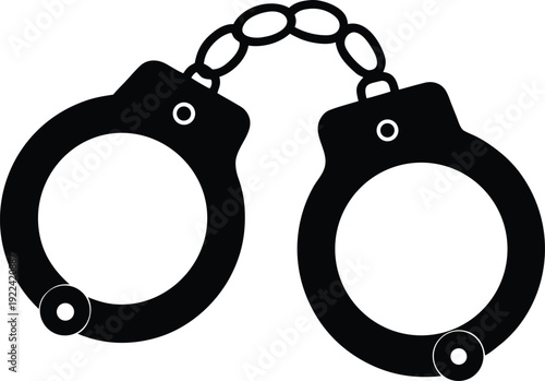 Handcuffs Silhouette Icon