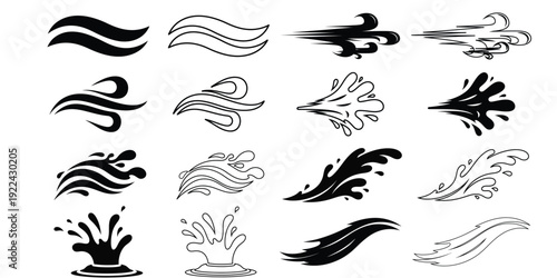 Dynamic Colorful Splash of Liquid, Energetic and Abstract, Suitable for Backgrounds and Design Elements