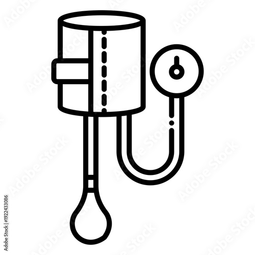 Sphygmomanometer Icon: Blood Pressure Measurement Equipment