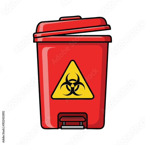 Biohazard Waste Container for Hazardous Material Disposal