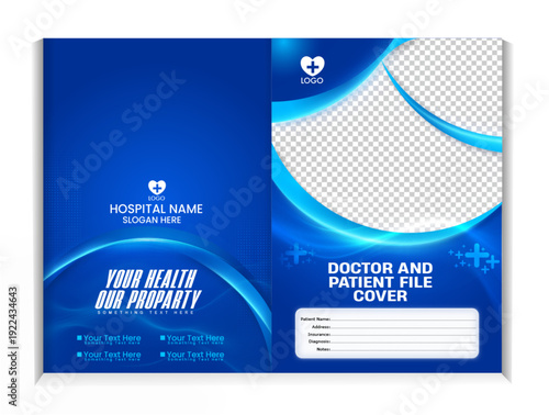Doctor profile template design for medical
