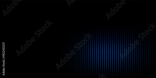 Futuristic neon texture with vibrant shades of blue green gradients and bright smooth fluted vertical lines. Bold dynamic design blending smooth tones and radiant colors for modern visual art project