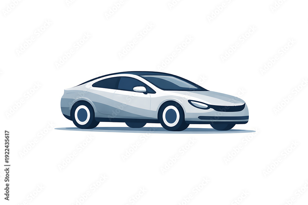 Obraz premium Modern Car Illustration - Clean Design