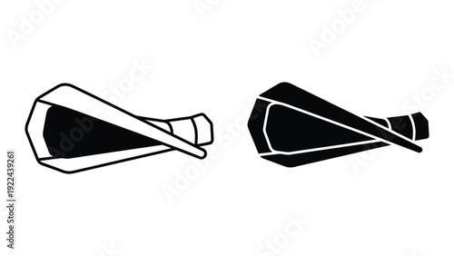 Bullet or projectile vector icons