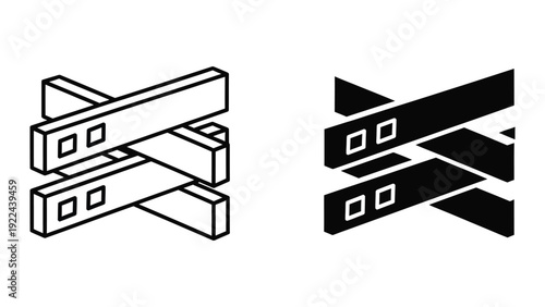 Railroad Tracks Illustration