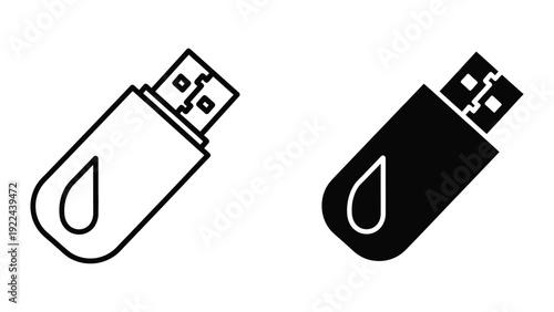 USB Flash Drive Illustration