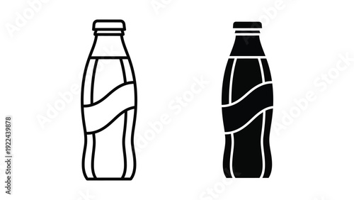 Plastic bottles illustration