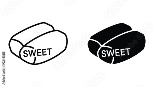 Simple drawing of candy