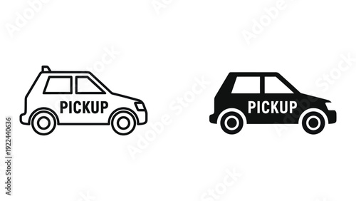 Pickup truck illustration