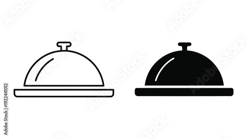 Cloche or food cover icon