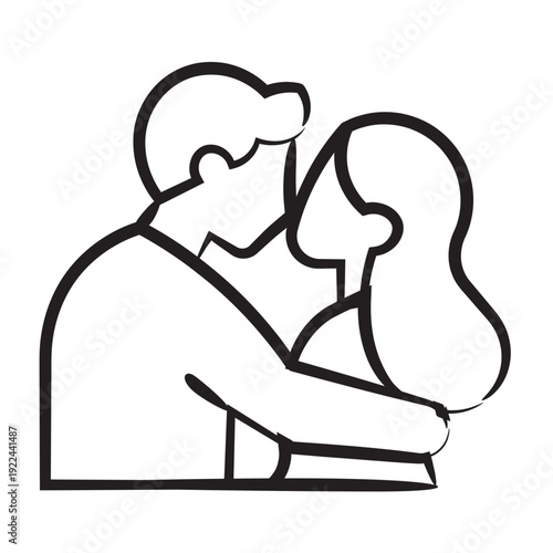 Couple kissing