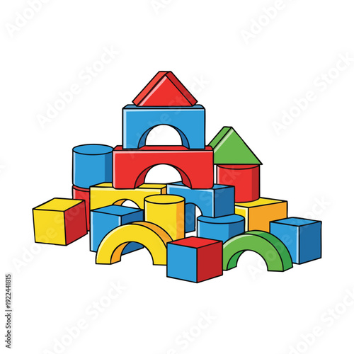 Colorful Building Blocks for Kids Toy Construction Set for Creative Play