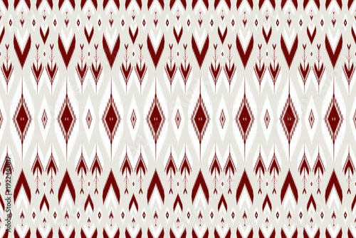 FLOWER RED WHITE SEAMLESS PATTERN 43.eps