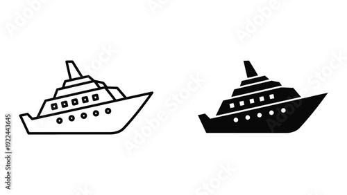 Cruise ships side by side