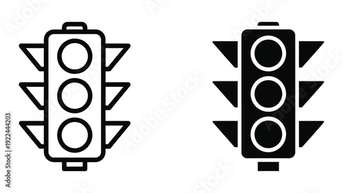 Traffic lights symbol