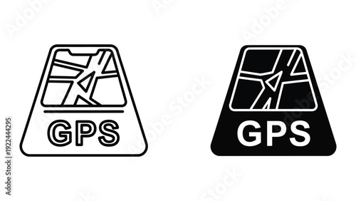 GPS navigation icons