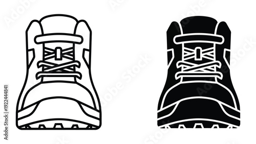 Hiking boots illustration