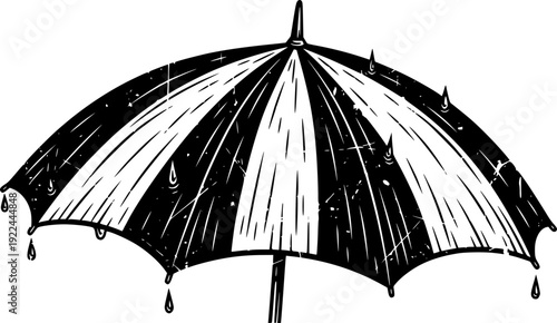 Classic hand drawn umbrella 