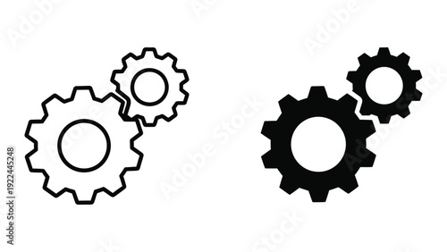 Interconnected gears symbolizing collaboration and machinery