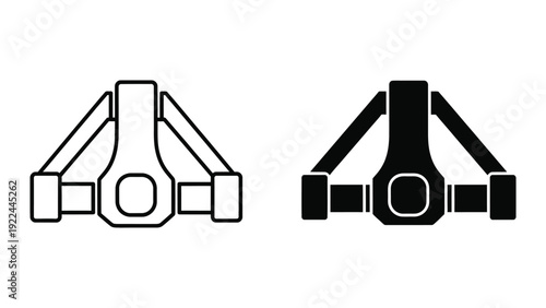 Mechanical part outline and silhouette