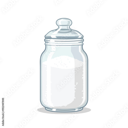 Vintage Glass Spice Jar with Lid for Kitchen Storage and Organization