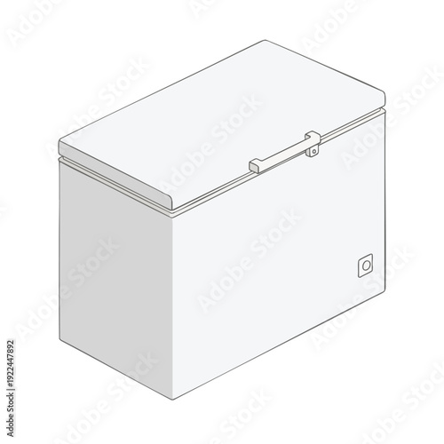 Modern Compact Chest Freezer for Home Kitchen or Commercial Use