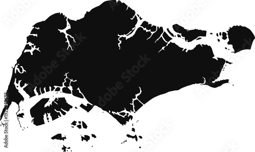 Accurate Real-World Map Silhouette of Singapore

High-detail silhouette map of Singapore with accurate boundaries. Clean editable EPS vector ideal for Asian geography, travel design, and infographic