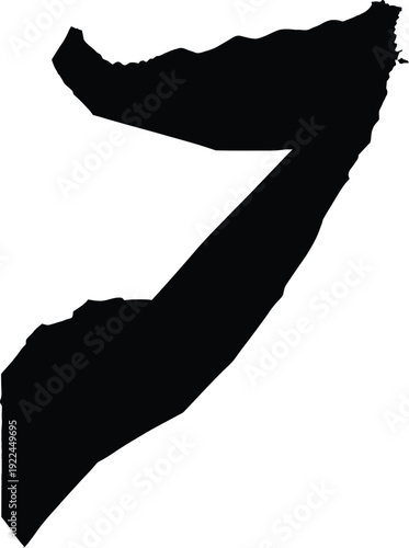 Accurate Real-World Map Silhouette of Somalia

High-quality silhouette map of Somalia with accurate borders. Editable EPS vector ideal for East African geography and political maps.