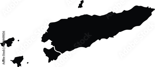 Accurate Real-World Map Silhouette of Timor-Leste 

Precise silhouette map of Timor-Leste (East Timor) with accurate boundaries. Editable EPS vector suitable for  Asia geography and infographic.