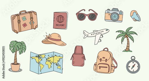 Travel Accessories and Items for Vacation.