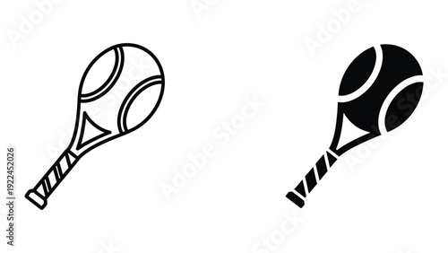 Tennis rackets illustration