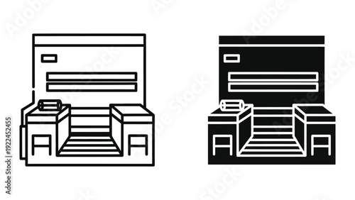Kitchen stove icon vector illustration