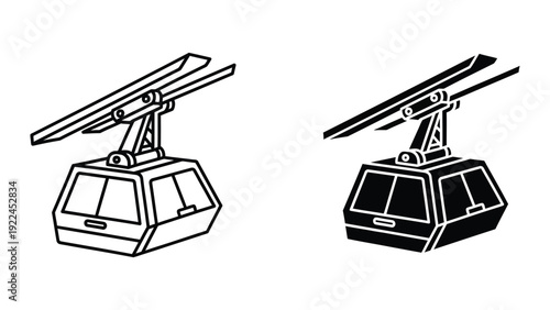 Cable car illustration