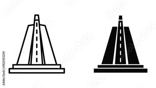 Road to success concept illustration