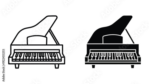 Grand Piano Illustration