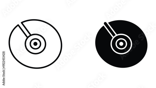 Black and white vinyl records