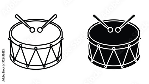 Snare Drums with Drumsticks