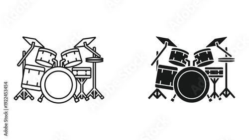 Drum Set Illustration