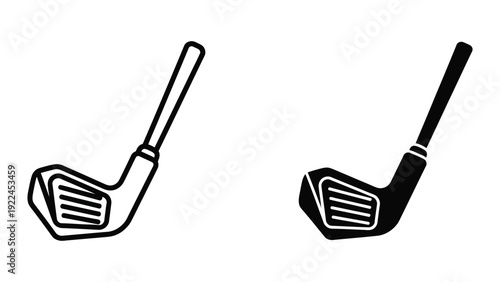 Golf clubs side by side