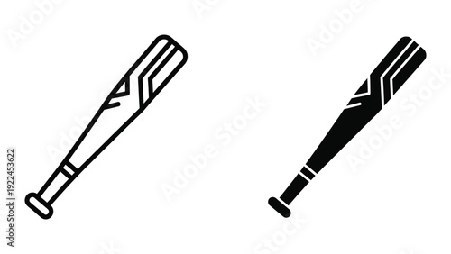 Baseball bats illustration