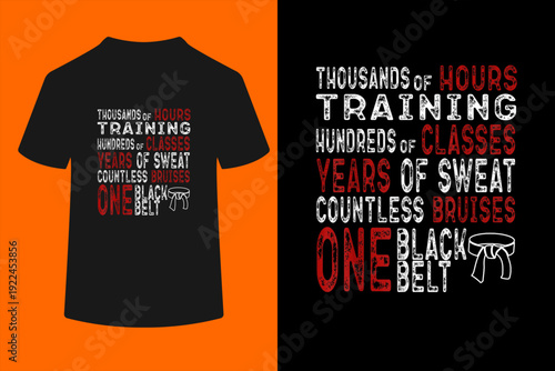Black Belt Taekwondo Gifts Mixed Martial Arts Training Cool T-Shirt
