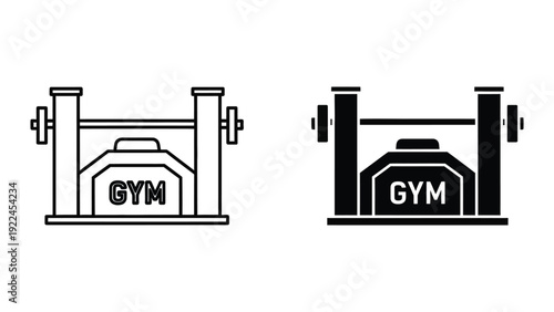 Gym weights illustration