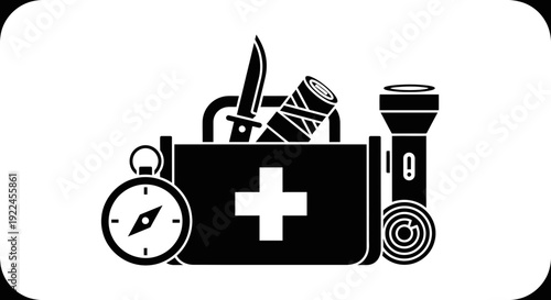 First Aid Kit with Medical Supplies.