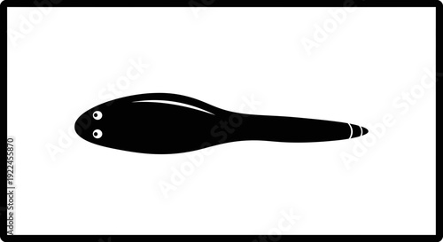 Black Plastic Cosmetic Makeup Brush Beauty Tool.