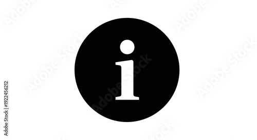 Information Icon Symbol Black Circle White.