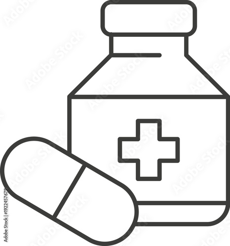 Animated Return Policy Lineal Icon Style, Pharmacy Outline Icon Personal injury law icon lineal illustration concept with icon of malpractice, empathy, accidents, medical reports, compensation, lawyer