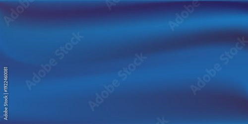 Abstract Royal Blue Silk Fabric Texture, Smooth Gradient Liquid Waves Background