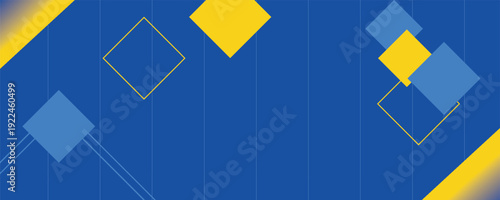 Blue and yellow orange background with stripes. Vector abstract background texture design, bright poster. Abstract background modern hipster futuristic graphic.